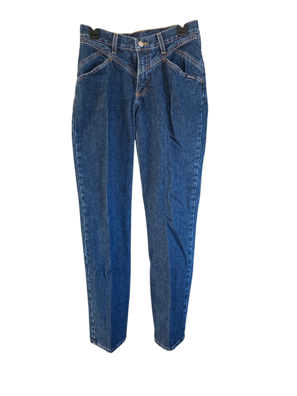 Rockies Two-Tone Dark and Medium Blue Bootcut Jeans